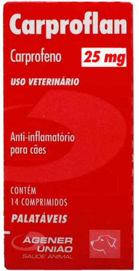 Anti-inflamatório Agener União Carproflan 25 mg - 14 Comprimidos