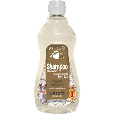 Shampoo Condicionador P/ Cães e Gatos Sem Sal - 500 mL
