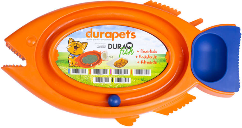 Brinquedo Durafish Laranja para Gatos - Tam. Único
