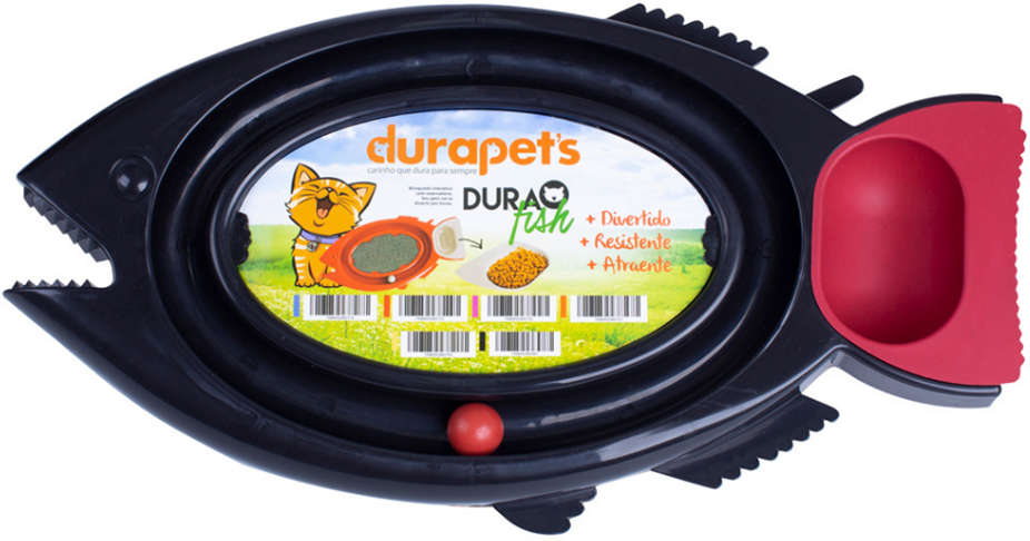 Brinquedo Durafish Preto para Gatos - Tam. Único