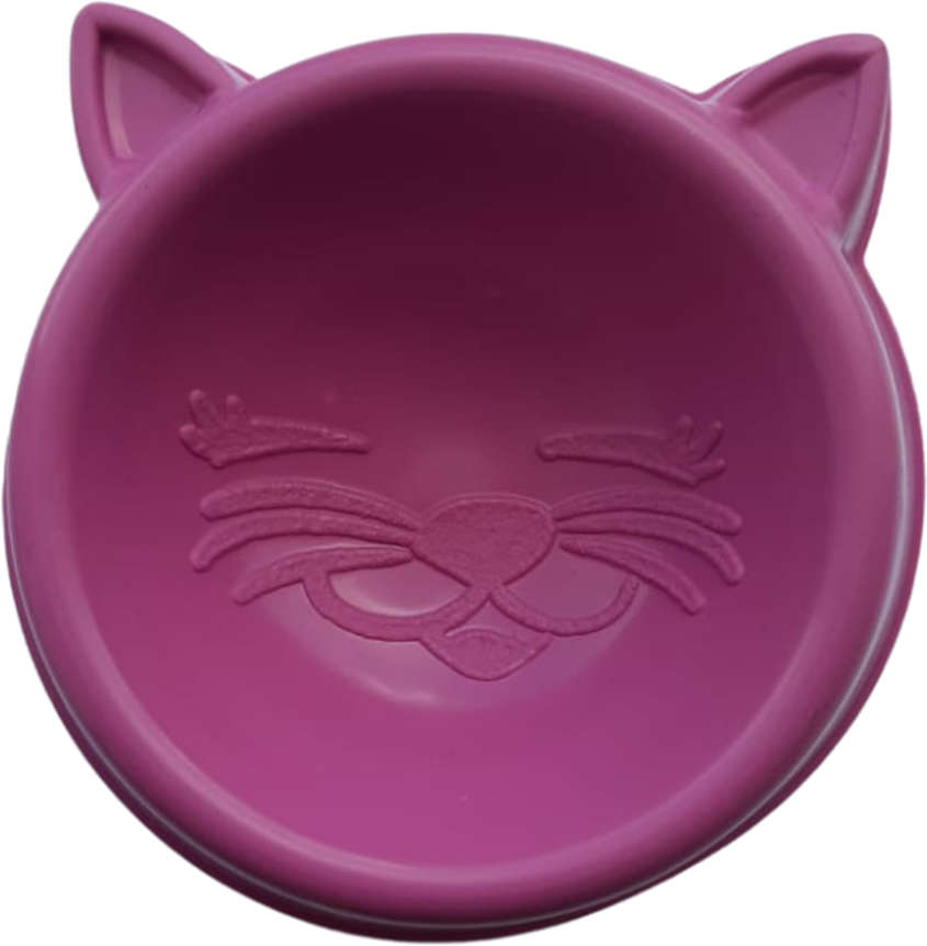 Comedouro Luxo Rosa para Gatos - 100 mL