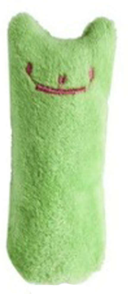 Brinquedo Pelúcia Larva Verde para Gatos - Tam. Único
