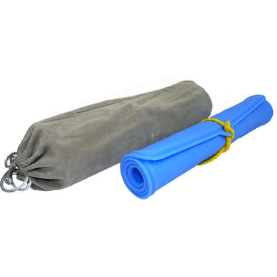 Comedouro e Bebedouro Silicone Quadrado Azul