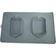 Comedouro e Bebedouro Silicone Quadrado Cinza