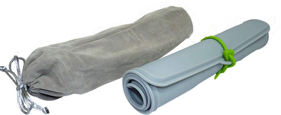 Comedouro e Bebedouro Silicone Quadrado Cinza - Tam. Único