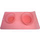 Comedouro e Bebedouro Silicone Redondo Rosa