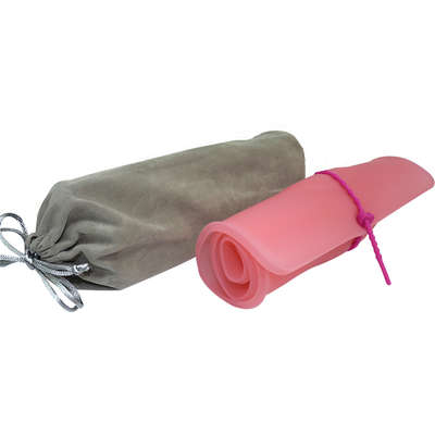 Comedouro e Bebedouro Silicone Redondo Rosa