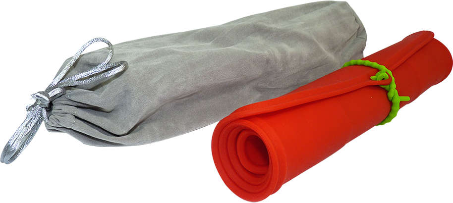 Comedouro e Bebedouro Silicone Quadrado Vermelho - Tam. Único