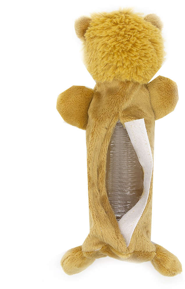 Brinquedo de Pelúcia Leão com Garrafa Pet - Tam. Único