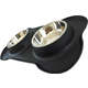 Tigela Dupla de Inox com Base de Silicone Preto