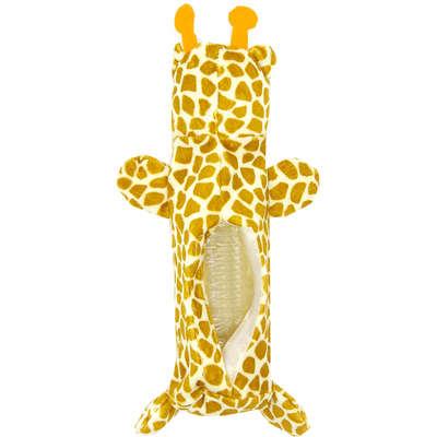 Brinquedo de Pelúcia Girafa com Garrafa Pet