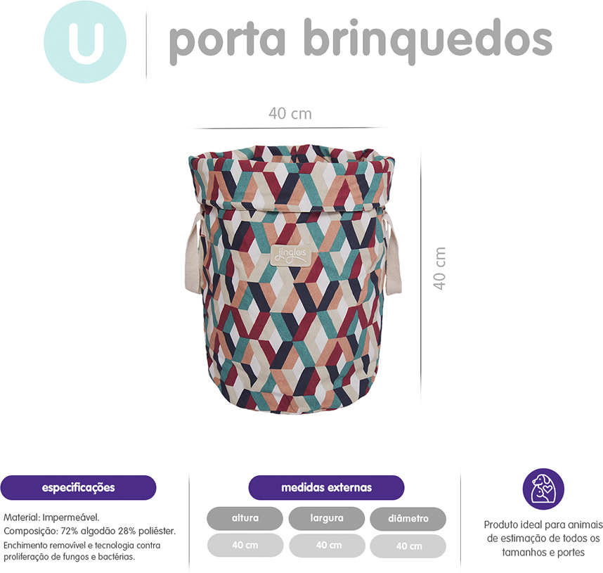 Porta Brinquedos Life Mixta - Tam. Único