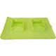 Comedouro e Bebedouro Silicone Quadrado Verde