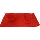 Comedouro e Bebedouro Silicone Redondo Vermelho