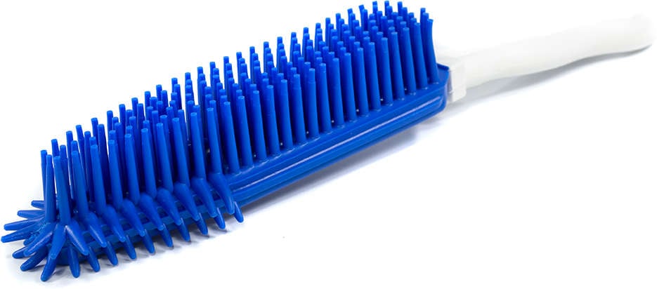 Escova de Plástico The Pets Brasil Anti Pelos Dupla Função Azul - Tam. Único