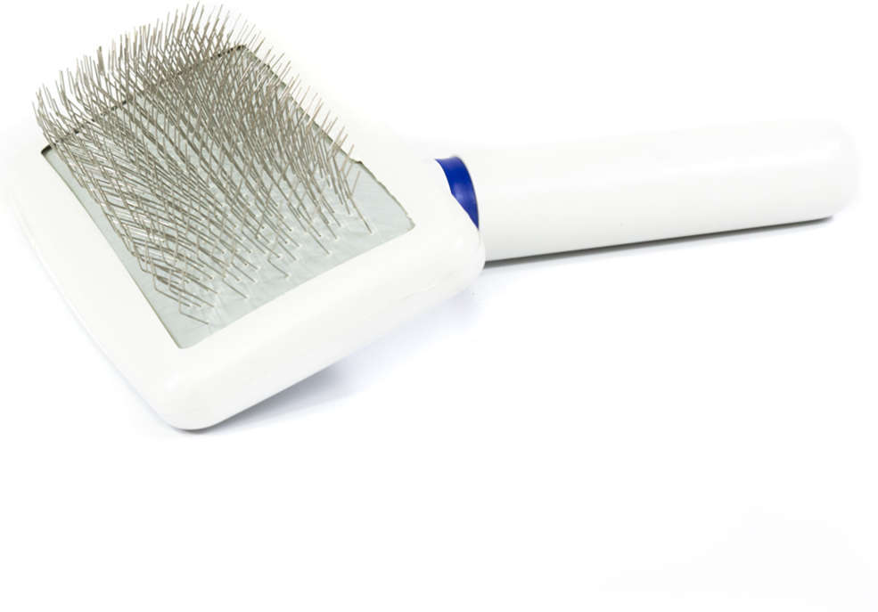 Rasqueadeira Luxo Soft The Pets Brasil com Cabo de Plástico Branco - Tam. M