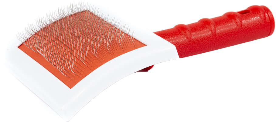 Rasqueadeira The Pets Brasil de Plástico Vermelho - Tam. GG