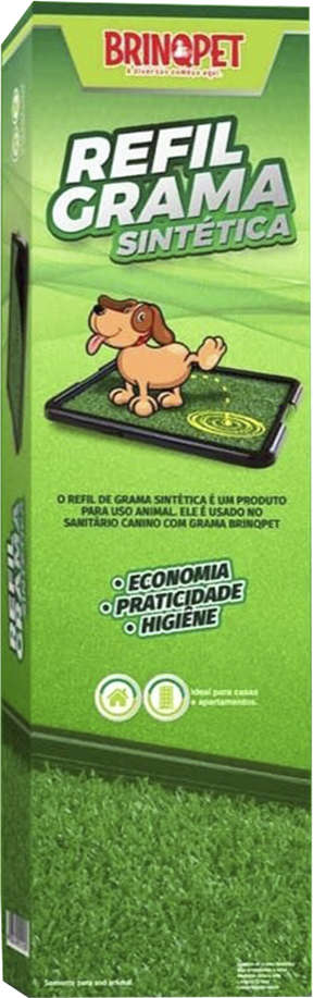 Refil Brinqpet Grama para Sanitário - Tam. Único