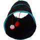 Brinquedo Túnel Reto Dobrável com Bolinha Preto para Gatos