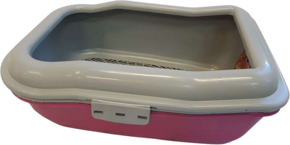 Bandeja Sanitária Durapets Furbox Rosa para Gatos - Tam. Único