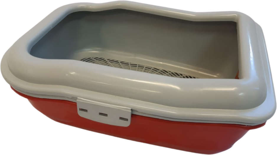 Bandeja Sanitária Durapets Furbox Vermelha para Gatos - Tam. Único
