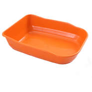 Bandeja Sanitária Durapets Single Laranja para Gatos - Tam. Único