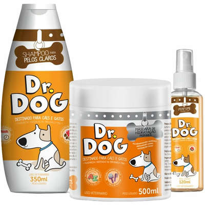 Kit Dr. Dog Banho em Casa e Máscara de Hidratação