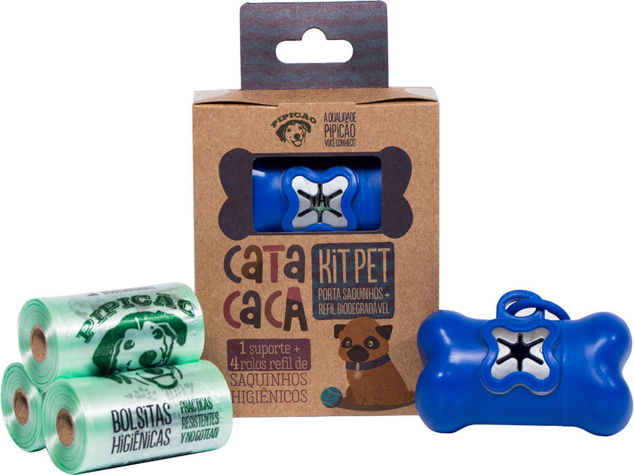 Kit Pipicão Cata Caca Azul Escuro - Tam. Único