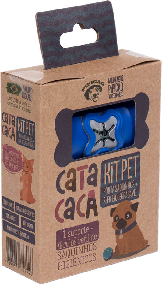 Kit Pipicão Cata Caca Azul Escuro - Tam. Único