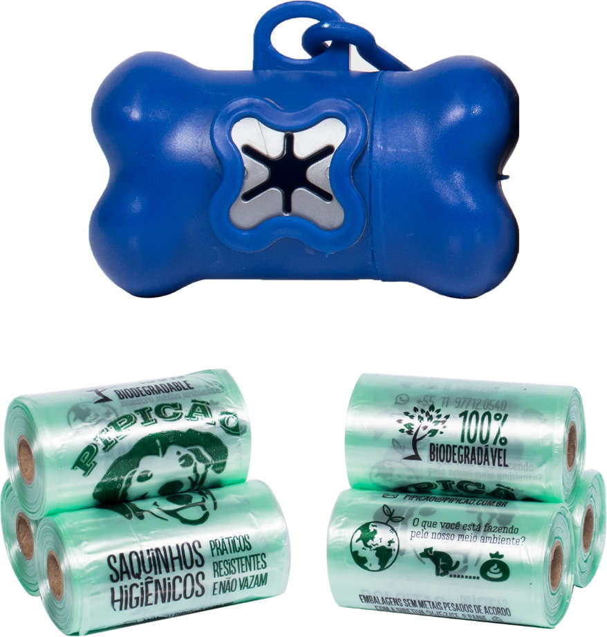 Kit Pipicão Cata Caca Azul Escuro - Tam. Único