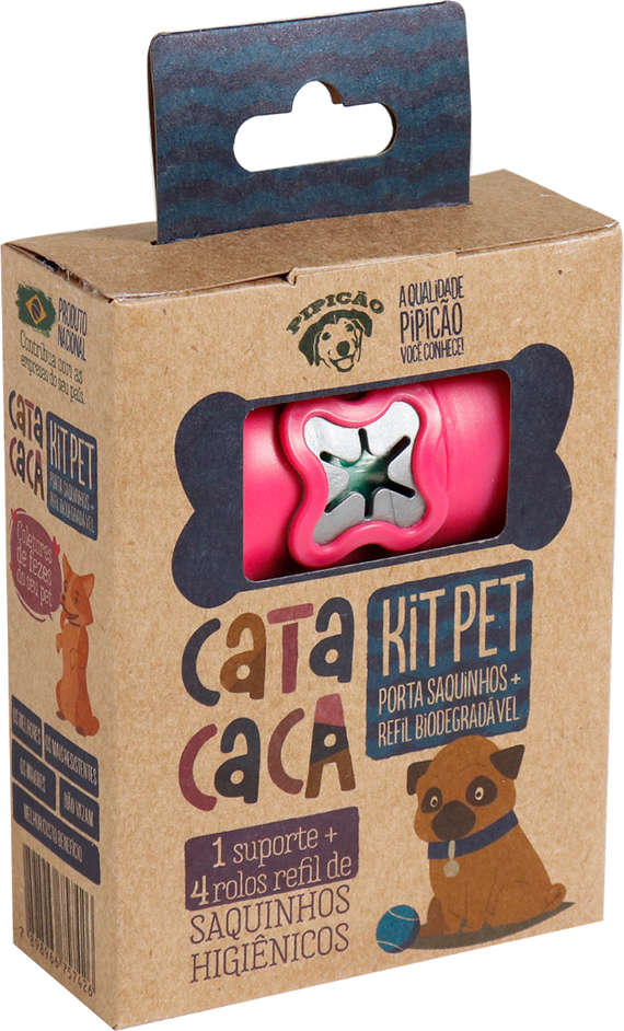 Kit Pipicão Cata Caca Rosa - Tam. Único