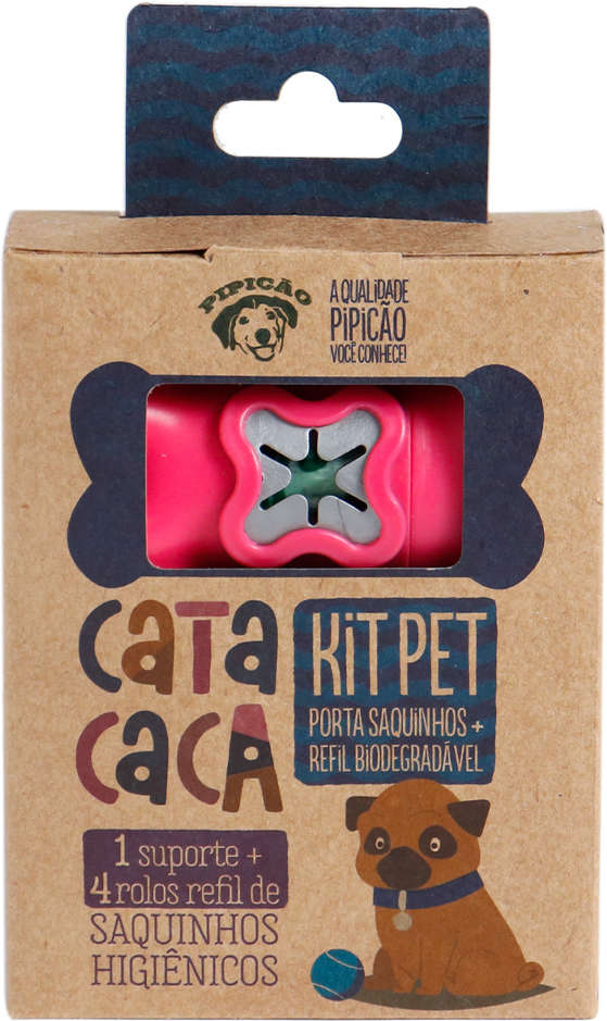 Kit Pipicão Cata Caca Rosa - Tam. Único