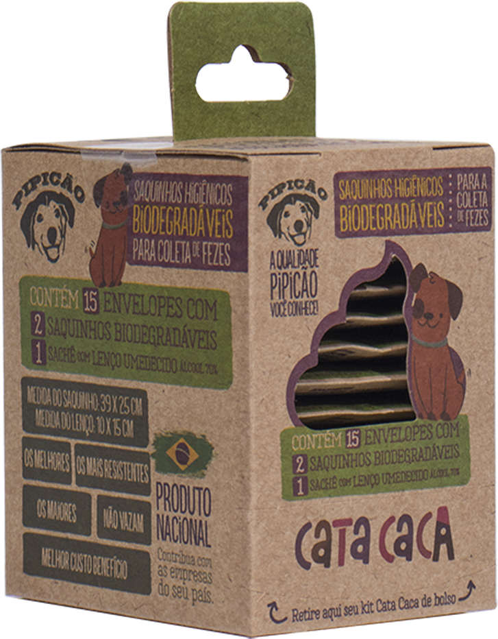 Kit Pipicão Cata Caca de Bolso - Tam. Único