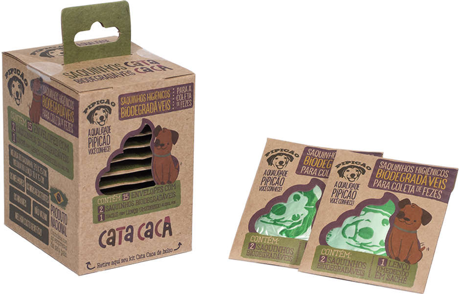 Kit Pipicão Cata Caca de Bolso - Tam. Único