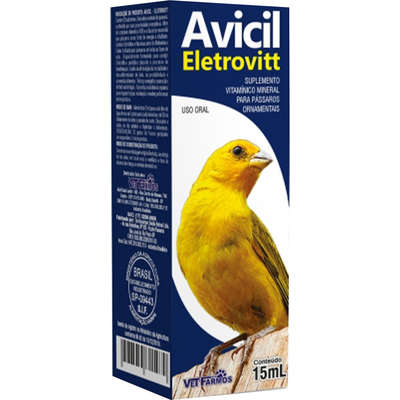 Suplemento Vitamínico Mineral Vet Farmos Avicil Eletrovitt para Pássaros