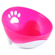 Comedouro Inclinado Rosa - Tam. G