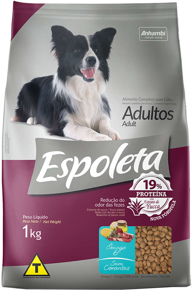 Ração Seca Espoleta Carne para Cães Adultos - 1Kg