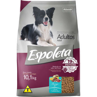Ração Seca Espoleta Carne para Cães Adultos