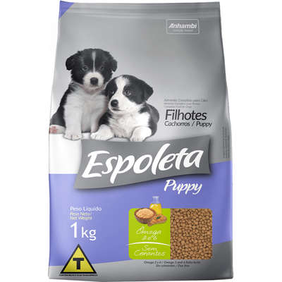 Ração Seca Espoleta Leite para Cães Filhotes