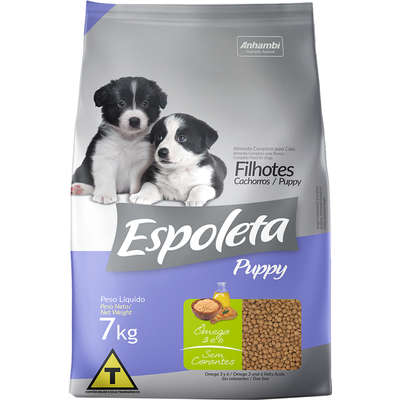 Ração Seca Espoleta Leite para Cães Filhotes