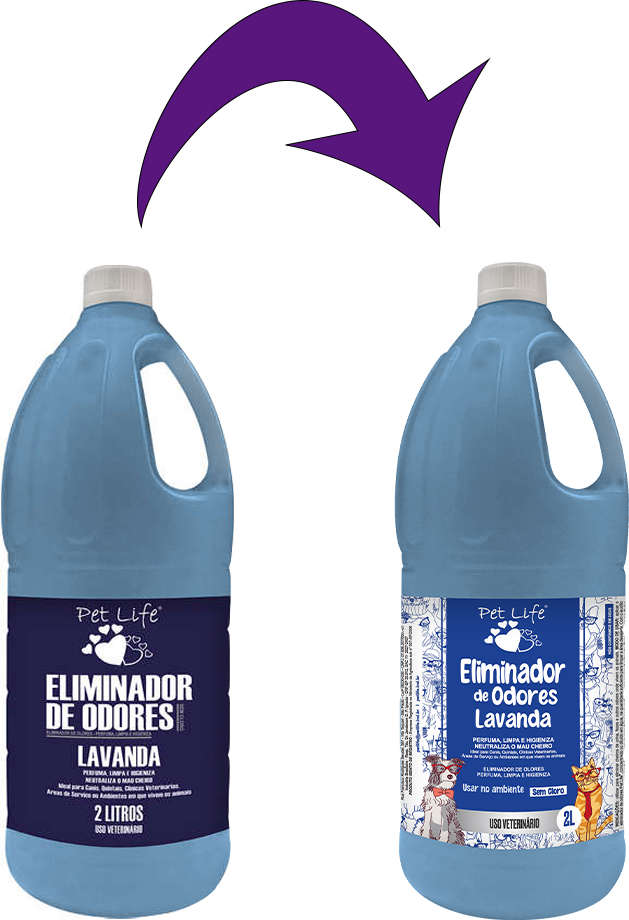 Eliminador de Odor Pet Life Lavanda - 2 Litros