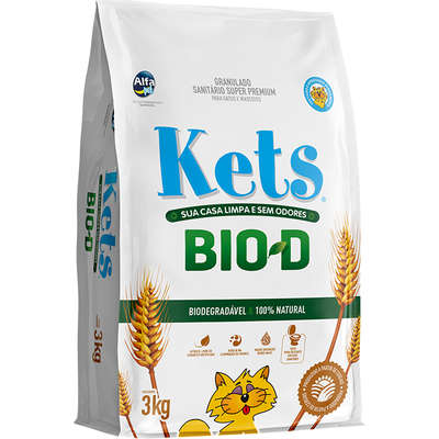 Granulado Sanitário Kets Bio-D Super Premium para Gatos