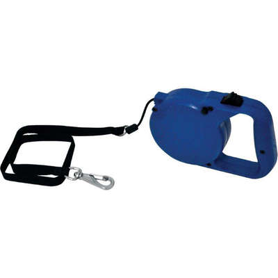Guia Retrátil Azul até 15 Kg para Cães