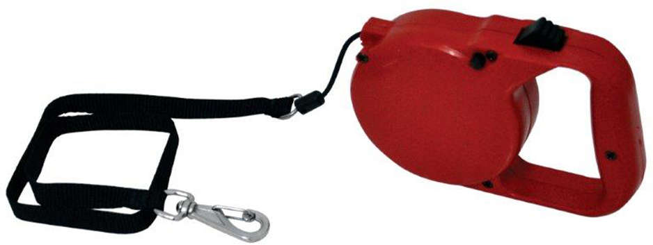 Guia Retrátil Vermelha para Cães - Tam. Único