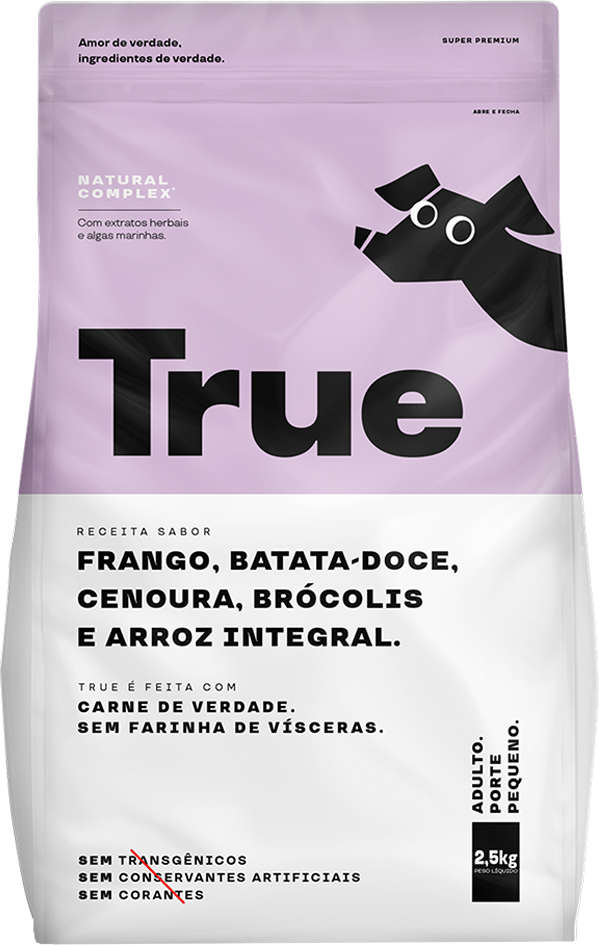 Ração Natural True para Cães Adultos Raças Pequenas - 2,5Kg