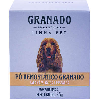 Pó Hemostático Granado Pet para Cães e Gatos