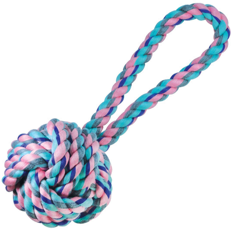 Brinquedo Bola de Corda com Alça para Cães - Tam. M