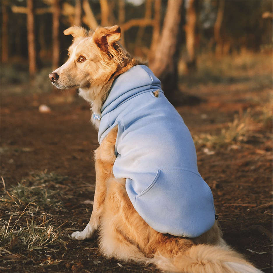 Casaco Moletom Azul para Cães e Gatos - Tam. 08