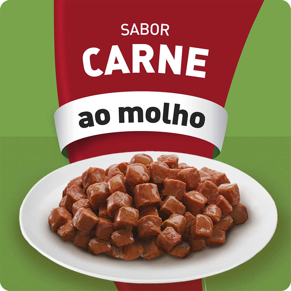 Ração Kitekat Sachê Carne para Gatos Adultos - 70 g