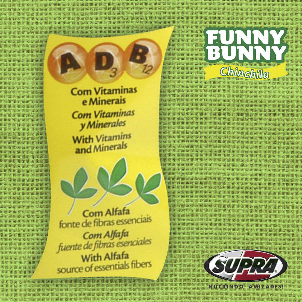 Ração Supra Funny Bunny Chinchila - 700 g